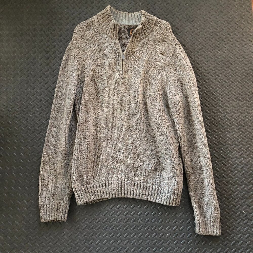 OVERLAND QUARTER ZIP 100% COTTON SWEATER CASUAL BUSINESS CASUAL SIZE XL